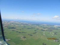 Nordsee 2017 (151)  westlich von Wilhelmshafen, Nordsee schon in Sicht, hier gibts viele Windrder